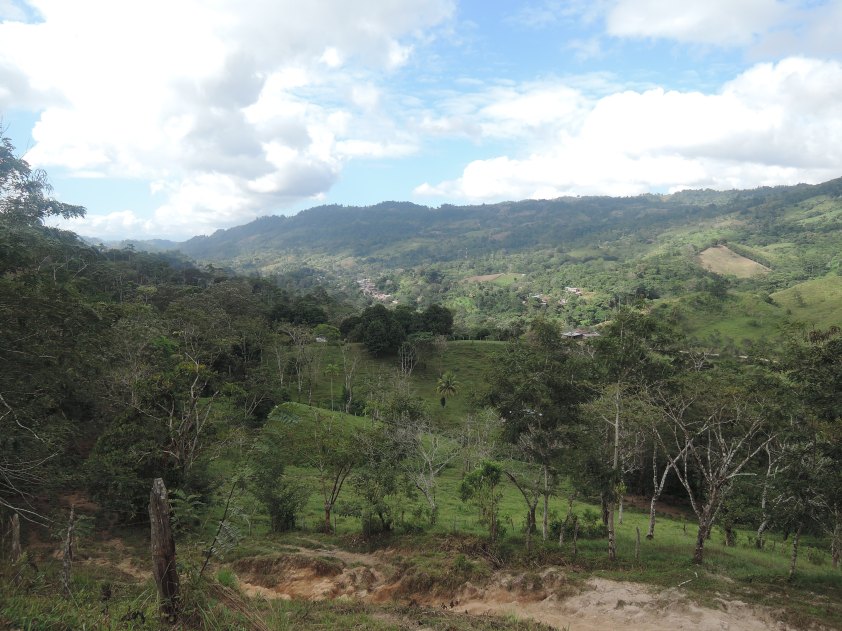 Looking back towards the township of San Jose de Bocay.